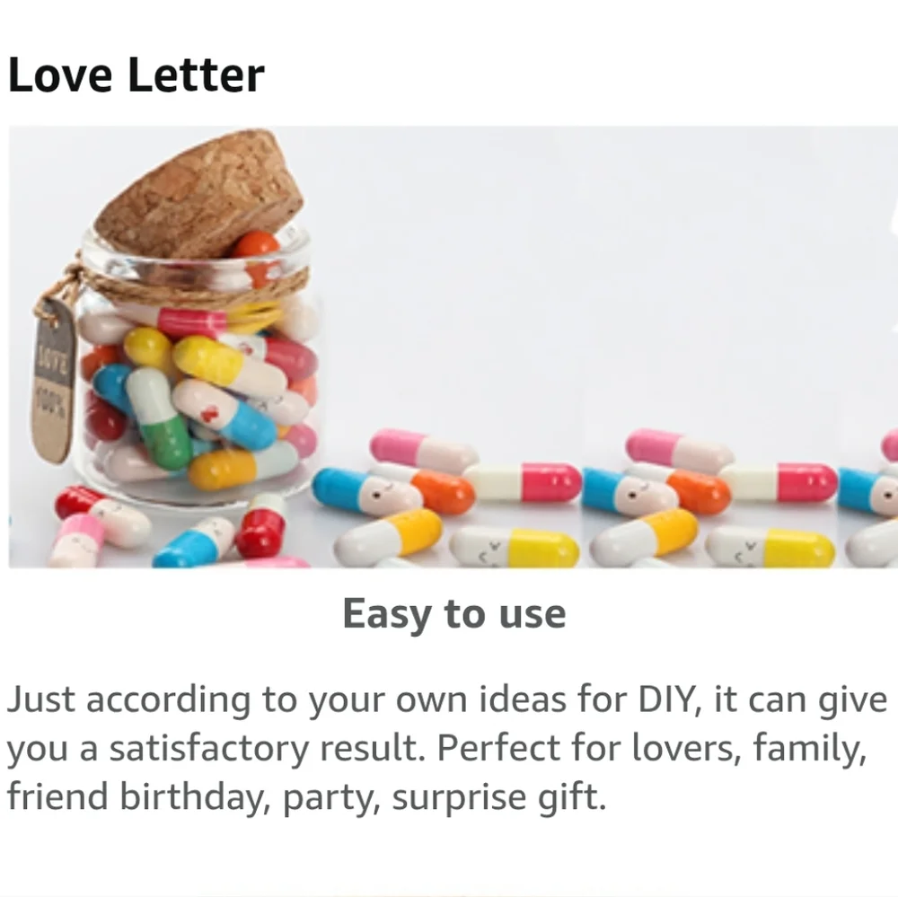 Message Capsule Letters 25 Pieces